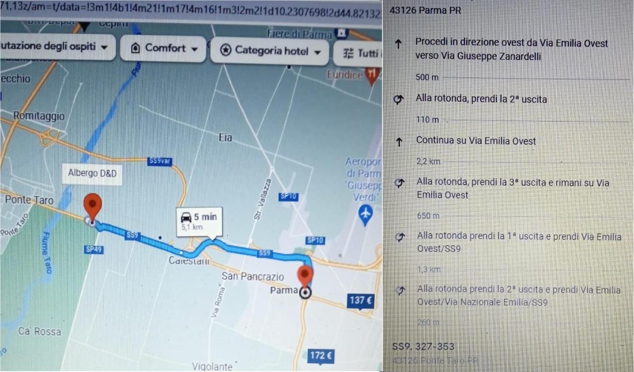 Albergo Elena 3 Via Emilia Ovest 347 Parma Kültér fotó